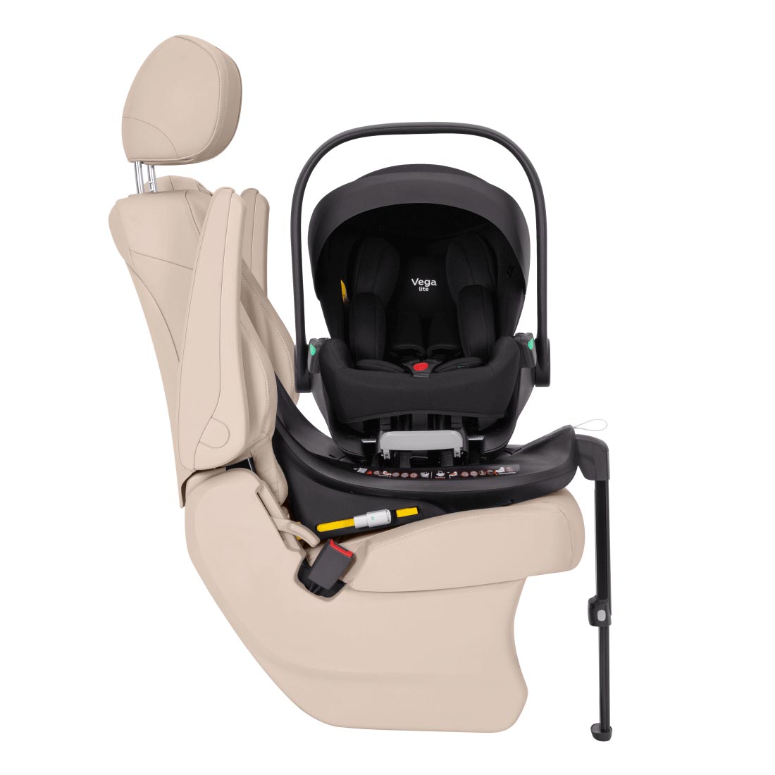 Автокресло Vega Lite 2026 ANIM ﻿Поворотная база предоставляет удобный доступ к малышу во время остановки авто.