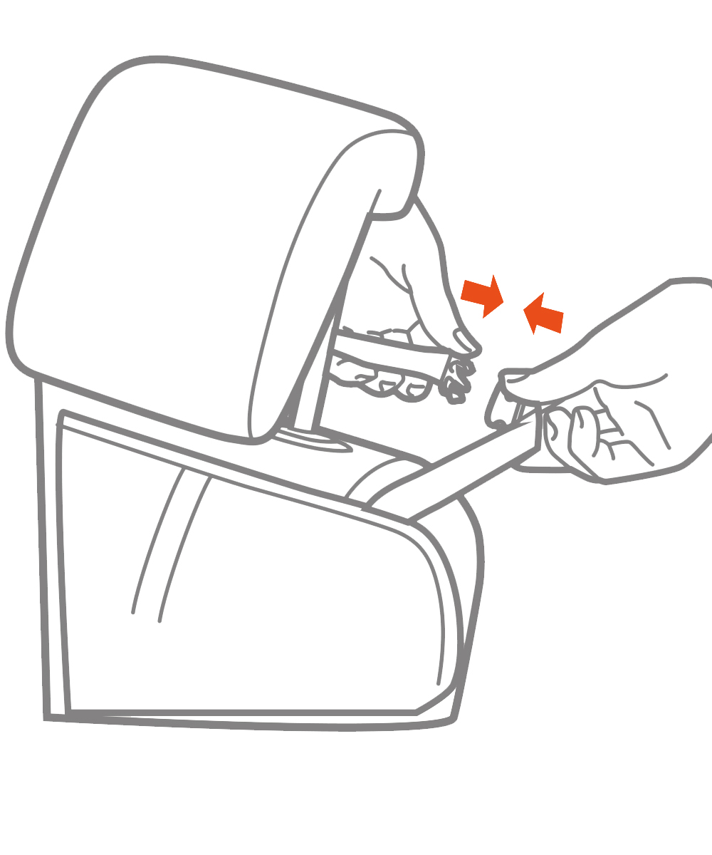 Zabezpieczenie oparcia fotelika Carrello 4